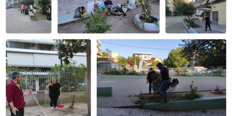 Οι μαθητές του Εσπερινού Γυμνασίου – Γενικού Λυκείου Αγρινίου καθάρισαν τον περιβάλλοντα χώρο του σχολείου του