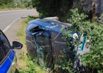 Εκτροπή Οχήματος στην Εθνική Οδό Αμφιλοχίας – Βόνιτσας