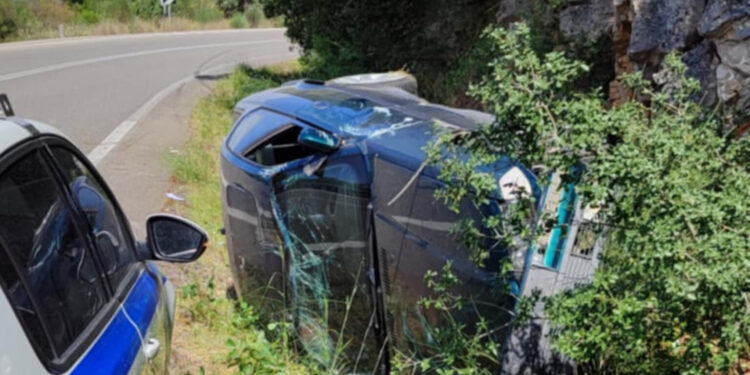 Εκτροπή Οχήματος στην Εθνική Οδό Αμφιλοχίας – Βόνιτσας