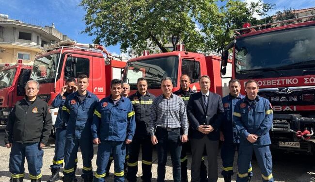 Επίσκεψη Παπαθανάση στην Διοίκηση της Π.Υ. Αιτωλοακαρνανίας και στις Π.Υ. Αγρινίου και Μεσολογγίου