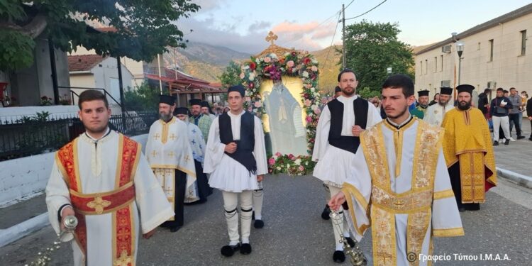 Με λαμπρότητα εορτάστηκε η μνήμη του Αγίου Ανδρέου του Ερημίτου που ασκήθηκε στο όρος Καλάνα του Βάλτου.