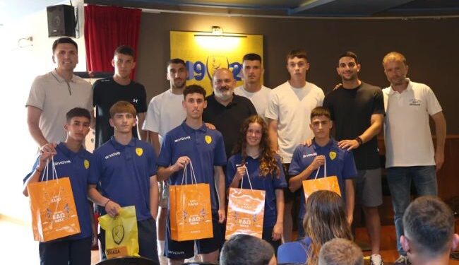 Συνάντηση ποδοσφαιριστών της ΠΑΕ Παναιτωλικός με τα Τμήματα Υποδομής και βραβεύσεις