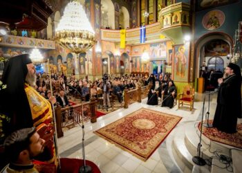 Ο Εσπερινός του Αγίου Χριστοφόρου στο Αγρίνιο