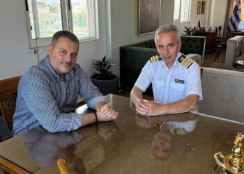 Συνάντηση Δημάρχου Μεσολογγίου με νέο Λιμενάρχη