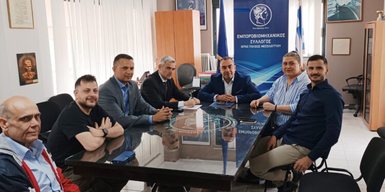 Συνάντηση με τον Υφυπουργό Εργασίας, Κώστα Καραγκούνη πραγματοποίησε η Διοίκηση του Εμποροβιομηχανικού Συλλόγου Μεσολογγίου,