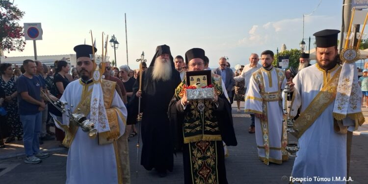 Η Βόνιτσα με λαμπρότητα υποδέχθηκε τηνΤιμία Κάρα Αγίου Δαυίδ του εν Ευβοία