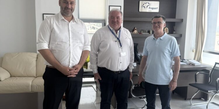 Επίσκεψη του Αντιπεριφερειάρχη Π.Ε Αιτωλοακαρνανίας, Θανάση Μαυρομμάτη στο Αεροδρόμιο Ακτίου