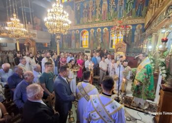 Η Σύναξη των Αγίων Δώδεκα Αποστόλων εορτάστηκε πανηγυρικά στο Αγγελόκαστρο