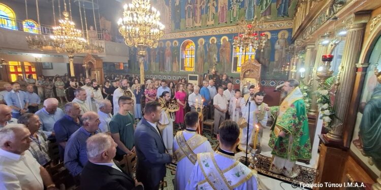 Η Σύναξη των Αγίων Δώδεκα Αποστόλων εορτάστηκε πανηγυρικά στο Αγγελόκαστρο