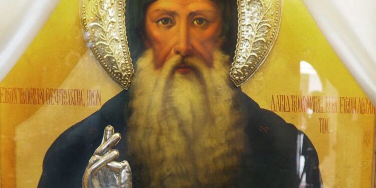 Η Τιμία Κάρα Του Οσίου Δαυίδ του εν Ευβοία, στη Βόνιτσα