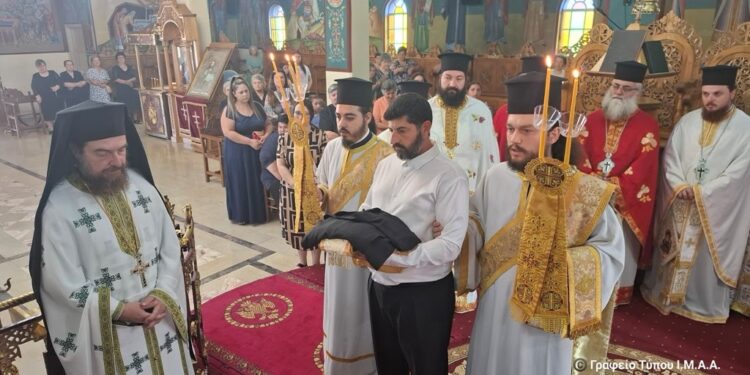 Θύαμος Αμφιλοχίας: Xειροτονήθηκε Διάκονος ο Δημήτριος Μουτσώκος