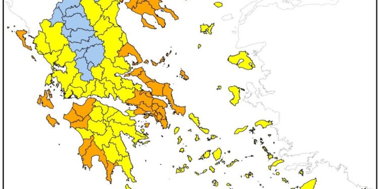 Παραμένει πολύ υψηλός ο κίνδυνος πυρκαγιάς την Πέμπτη σε περιοχές της Περιφέρειας Δυτικής Ελλάδας