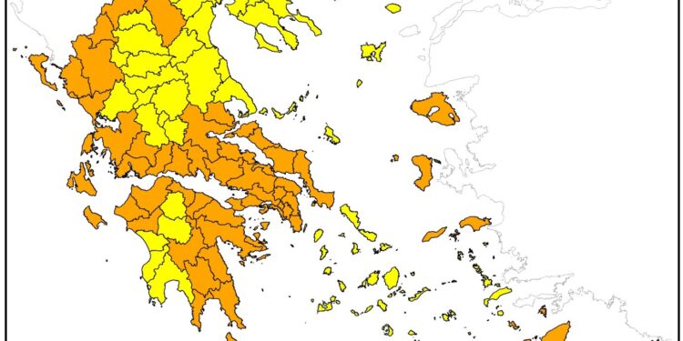 Παραμένει πολύ υψηλός ο κίνδυνος πυρκαγιάς την Παρασκευή στην Περιφέρεια Δυτικής Ελλάδας