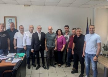 Ο Υφ. Εργασίας Κώστας Καραγκούνης στο Δημαρχείο Αμφιλοχίας