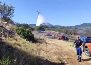 Υπό πλήρη έλεγχο η πυρκαγιά στην περιοχή Ταξιάρχης Θέρμου (φωτο)
