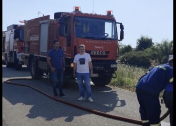 Φωτιά εκδηλώθηκε  σε κατοικημένη περιοχή του Αγίου Κωνσταντίνου Αγρινίου