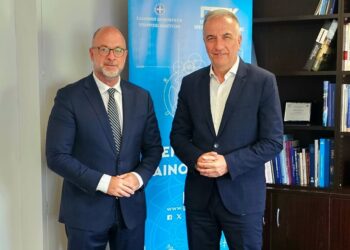 Συνάντηση του Αντιπεριφερειάρχη Τάκη Παπαδόπουλου με τον Υφυπουργό Ανάπτυξης Σταύρο Καλαφάτη