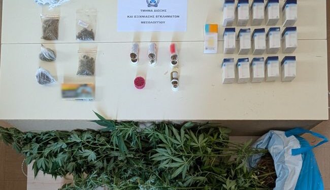 Άνδρας και μία γυναίκα στνελήφθησαν σε περιοχή του Ξηρομέρου για διακίνηση ναρκωτικών