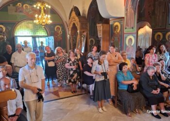 Θεία Λειτουργία στο Ιερό Ησυχαστήριο Μεταμορφώσεως Σωτήρος Τσουκαλάδων Παραβόλας