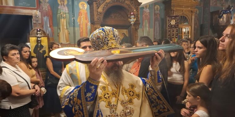 Ο Εσπερινός της Κοιμήσεως της Θεοτόκου στο Θέρμο