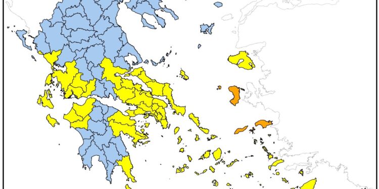 Υψηλός κίνδυνος κατηγορίας 3 αύριο στην Αιτωλ/νια