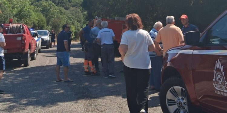 Κινητοποίηση για τρεις εστίες φωτιάς στην Κωνωπίνα Ακτίου -Βόνιτσας (φωτο)