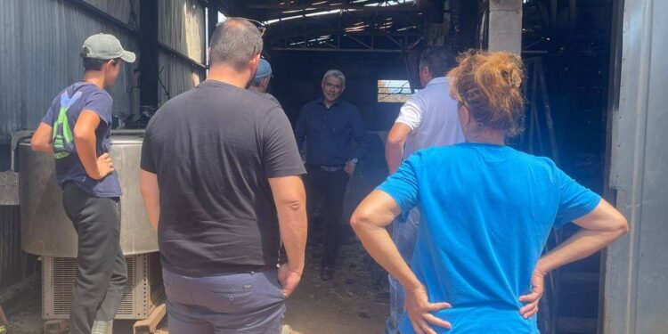 Επίσκεψη του Υφυπουργού Κώστα Καραγκούνη στις πυρόπληκτες περιοχές