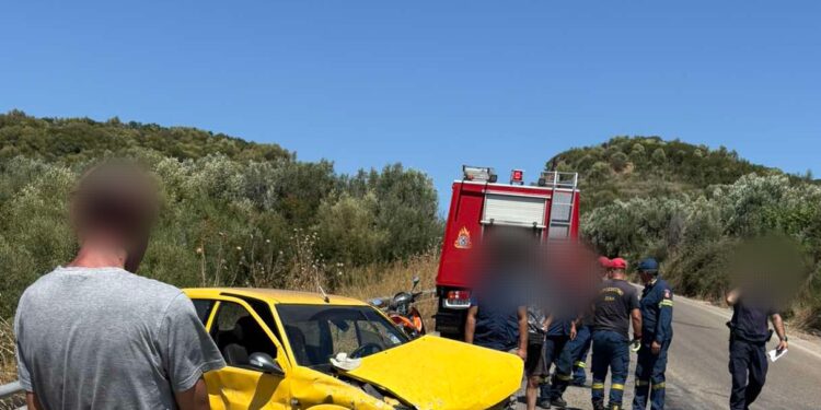 Στο Νοσοκομείο Αγρινίου δύο άτομα μετά από σφοδρό τροχαίο κοντά στη σήραγγα του Αγίου Ηλία