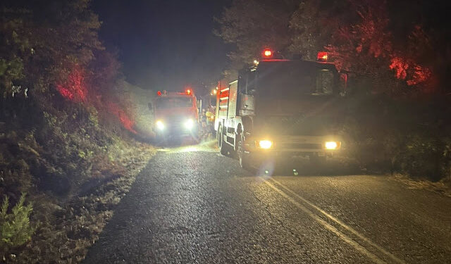 Φωτιά μεταξύ Άνω & Κάτω Κεράσοβου Μακρυνείας
