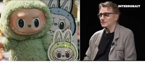 Όταν ο Λίαμ Νίσον συνάντησε τα Labubu – Η αμήχανη αντίδρασή του