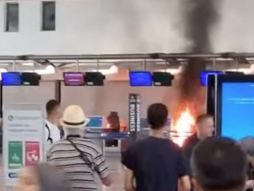 Χάος στο αεροδρόμιο του Μιλάνο: Άνδρας έβαλε φωτιά και προκάλεσε πανικό με σφυρί – Οι επιβάτες έτρεχαν βγάζοντας ουρλιαχτά!