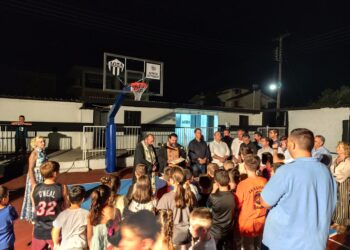 Εγκαίνια του ανακαινισμένου Δημοτικού Γηπέδου Μπάσκετ στο Καινούργιο