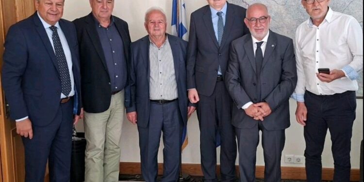 Συνάντηση των Αντιπεριφερειαρχών, Π. Σακελλαρόπουλου  και  Αθλητισμού, Π. Αντωνόπουλου με τον Πρέσβη της Βοσνίας και Ερζεγοβίνης , Ντράγκαν Βούκοβιτς