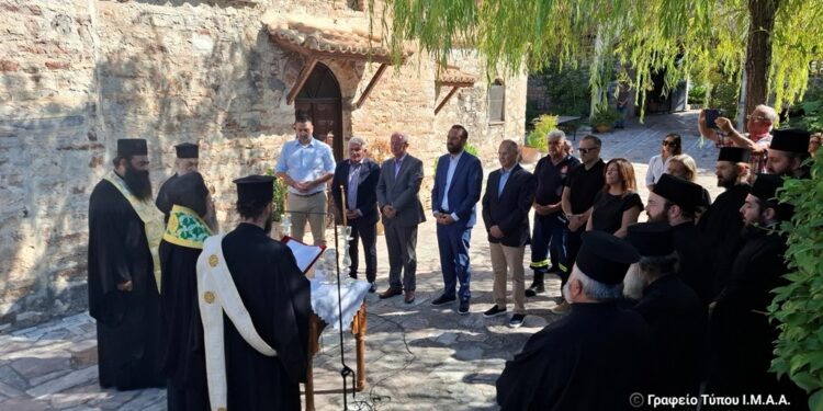 Έναρξη Εργασιών Αποκατάστασης και Ανάδειξης  της Ιεράς Μονής Μυρτιάς