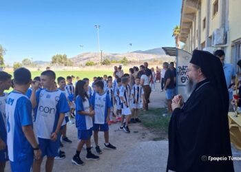 Αγιασμός στην Αθλητική Ένωση Μεσολογγίου (ΑΕΜ)