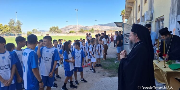 Αγιασμός στην Αθλητική Ένωση Μεσολογγίου (ΑΕΜ)