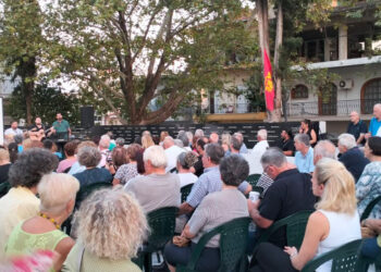 Τιμή στα 81 χρόνια της απελευθέρωσης του Αγρινίου από τα γερμανικά – ναζιστικά στρατεύματα, από τον Ε.Λ.Α.Σ., με μια μαζική εκδήλωση στην Αγία Τριάδα στο μνημείο των 120 κομμουνιστών – αγωνιστών