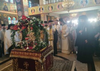 Το Αγρίνιο υποδέχθηκε την Τιμία Κάρα του Αγίου ενδόξου Ιερομάρτυρος Ελευθερίου