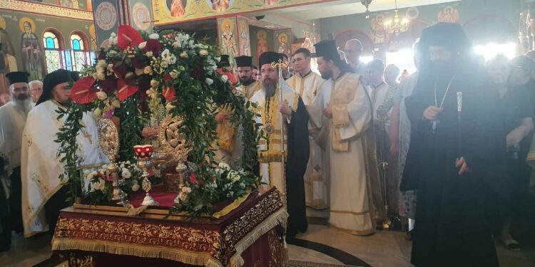 Το Αγρίνιο υποδέχθηκε την Τιμία Κάρα του Αγίου ενδόξου Ιερομάρτυρος Ελευθερίου