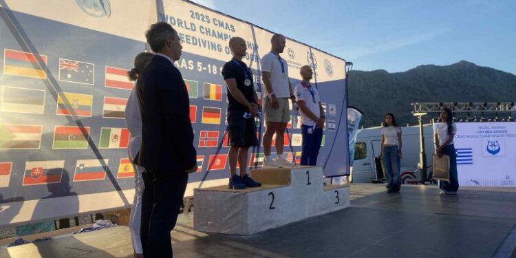 Μύτικας: Με την τελετή λήξης και τις απονομές ολοκληρώθηκε το Παγκόσμιο Πρωτάθλημα Ελεύθερης Κατάδυσης