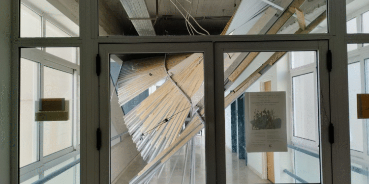 Έπεσε τμήμα της οροφής στο Παιδαγωγικό Τμήμα Ιωαννίνων