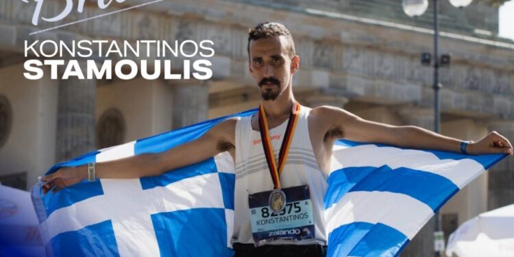 Εντυπωσιακή εμφάνιση του Κώστα Σταμούλη στον Μαραθώνιο του Βερολίνου