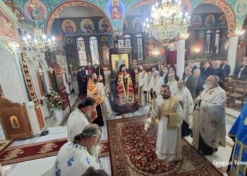 Ο Εσπερινός του Ευαγγελιστού Λουκά στην Κάτω Μακρυνού Αιτωλοακαρνανίας