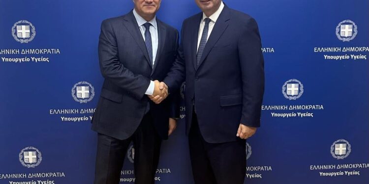 Συνάντηση του Βουλευτή Αιτωλοακαρνανίας Θανάση Παπαθανάση με τον Υπουργό Υγείας Άδωνι Γεωργιάδη