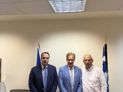 Συνάντηση Δημάρχου Αμφιλοχίας με τον Γενικό Γραμματέα Φυσικού Περιβάλλοντος και Υδάτων Δρ. Πέτρο Βαρελίδη, παρουσία του Βουλευτή Αιτωλοακαρνανίας, Θανάση Παπαθανάση