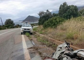 Τραγωδία κοντά στη Ναύπακτο– Νεκρός μοτοσικλετιστής σε τροχαίο