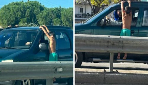 Πάτρα: Παιδιά Ρομά κρέμονται από αυτοκίνητο εν κινήσει – Σοκ και αγωνία στους οδηγούς