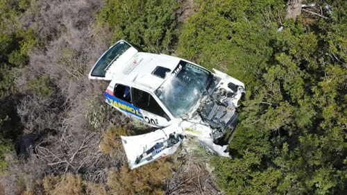 Σοκαριστικό Τροχαίο σε Αγώνες αυτοκινήτων στο Λασίθι: Αυτοκίνητο εκτοξεύτηκε στον γκρεμό (ΒΙΝΤΕΟ)