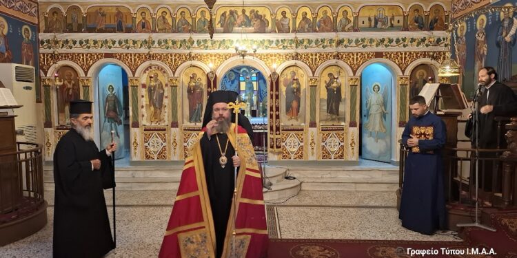 Αρχιερατική Θεία Λειτουργία στο Χρυσοβέργι Μεσολογγίου