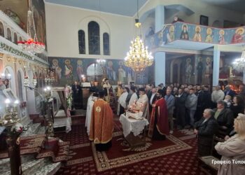 Κάτω Κεράσοβο, Ναός Αγίου Ιωάννου Χρυοστόμου, Εσπερινός